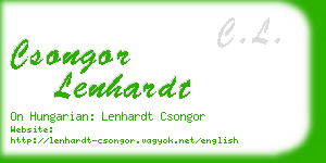 csongor lenhardt business card